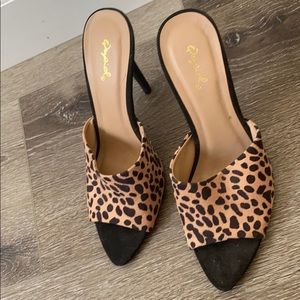 Leopard heels